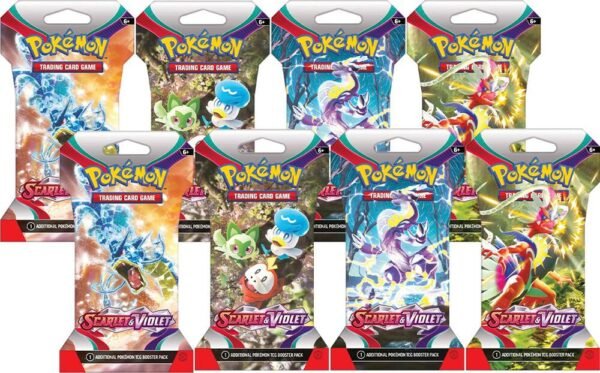 Scarlet & Violet Sleeved Booster Pack Bundle [Set of 8] - SV01: Scarlet & Violet Base Set (SVI)